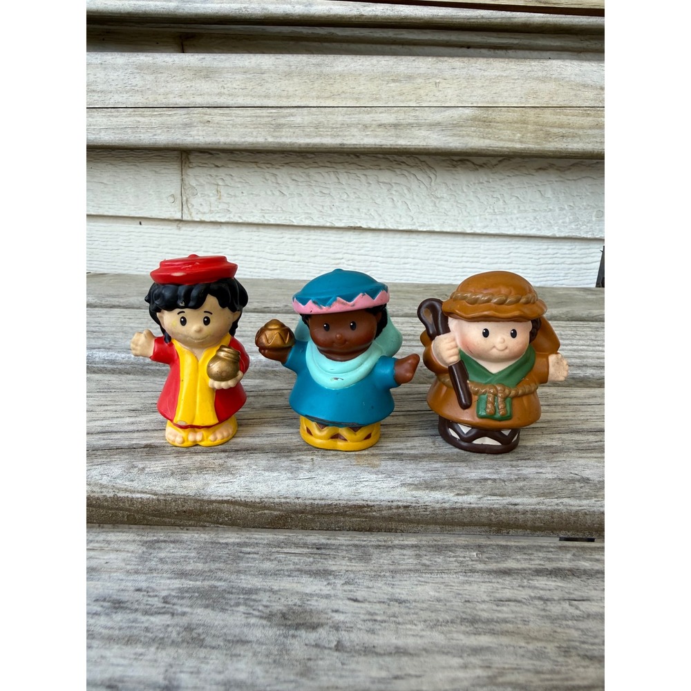 Fisher-Price‎ Little People Nativity Wise Men and Shepherd Figures 3pc Set